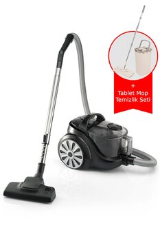 Arzum AR4117 EasyForce Plus Cyclone Hepa Filtreli 890W Hız Ayarlı Toz Torbasız Elektrikli Süpürge + MOP