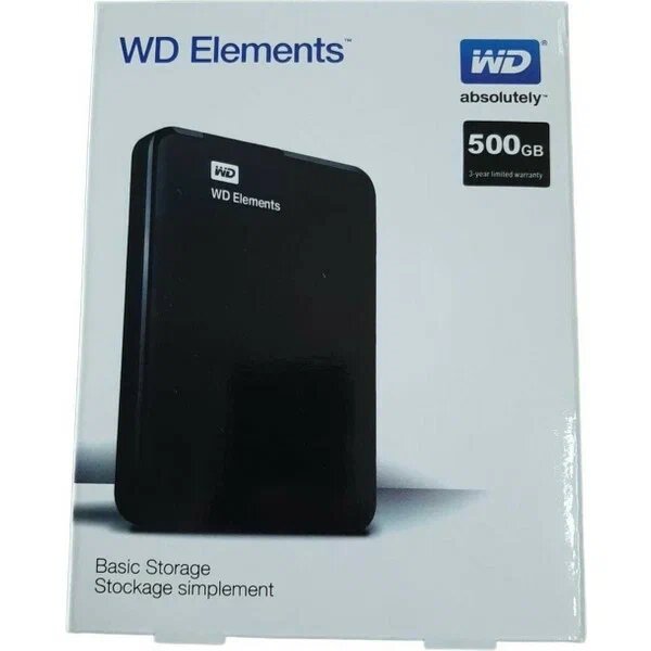 WD Elements 500 GB Siyah USB 3.0 Taşınabilir Harici Harddisk