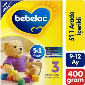 Bebelac 3 Devam Sütü 400 gr 4'lü Paket
