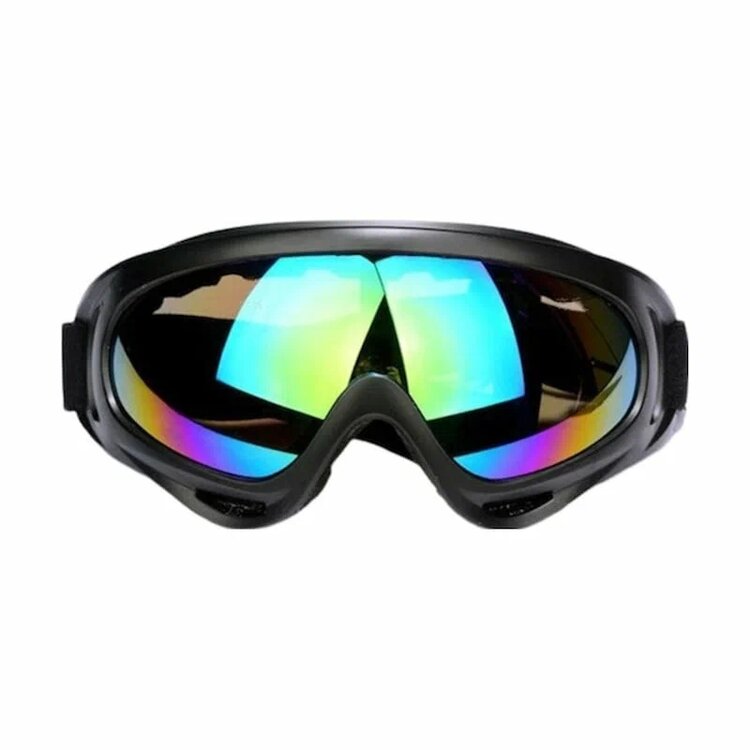 UV400 Koruyucu Lens Rüzgar Geçirmez Toz Geçirmez Kayak Gözlüğü Çok Renkli