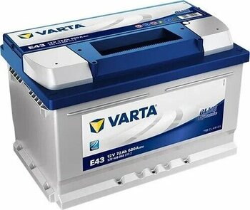 VARTA E43 72 Ah 12V ALÇAK AKÜ