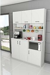 %100 MDFLAM Kahve Köşesi Çok Amaçlı Mutfak Dolabı KAHVE03