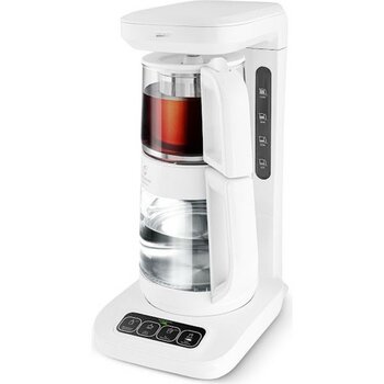 Karaca Çaysever Robotea Pro Connect 4 In 1 Konuşan Cam Çay Makinesi Matte White - Beyaz - Gold