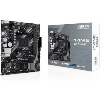 Asus Prıme A520M-R Ddr4 5100MHZ 1xhdmı 1xm.2 Usb2.0 Matx Am4 (Amd Am4 5000/4000 /3000 Serisi Ile Uyumlu)