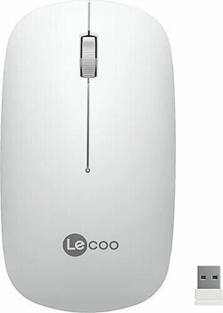 Lecoo WS214 Beyaz Optik Kablosuz Mouse