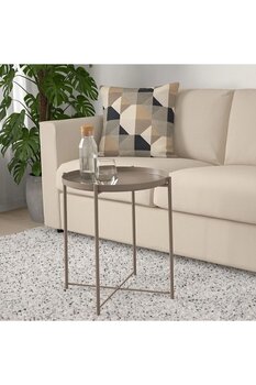 IKEA Gladom Tepsili Sehpa, Bej Renk