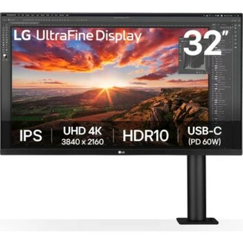 Lg 32UN880K-B 31.5" 5 Ms 4K Pivot IPS 60 Hz Monitör - 4 K - Siyah