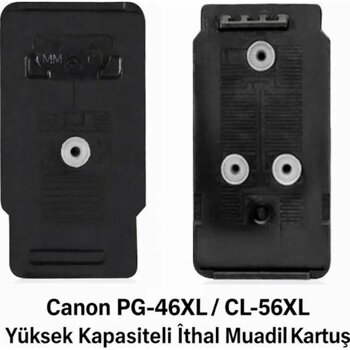 Canon E404-pg-46xl/cl-56xl Siyah-renkli Yüksek Kapasite Tıpalı Uyumlu Dolabilen Kartuş Seti