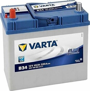 Varta Blue Dynamic B34 Ters Kutup 12 V 45 Ah 330 CCA Akü