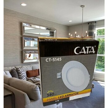 Cata CT-5145 6 Watt Sıva Altı LED Panel Günışığı 5 Adet - 3200K - Gün Işığı