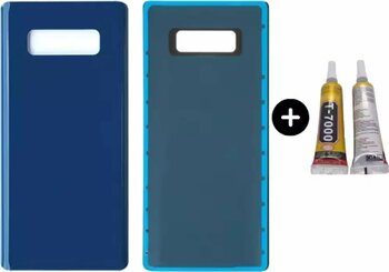 Samsung Galaxy Note 8 SM-N950F Uyumlu Arka Pil Kapağı Mavi + B7000