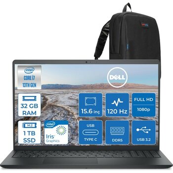 Dell Pro 15 Essential Intel Core I7 1355U 5 Ghz 32GB Ddr5 1tb SSD Freedos 15.6" FHD(1920X1080) 120HZ Wva IPS Taşınabilir Bilgisayar PV152501355UF13...