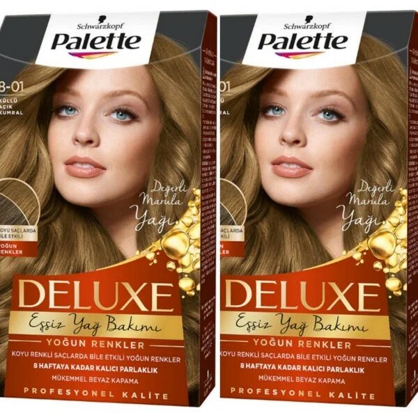 Palette Deluxe Küllü Açık Kumral Kalıcı Saç Boyası
