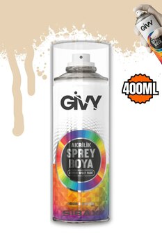 GİVY Akrilik Sprey Boya Fildişi Krem RAL 1015 400 ml