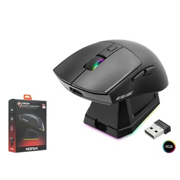Hadron Mofan Mf1215b Şarj Standlı  Kablosuz Gaming Rgb Mouse