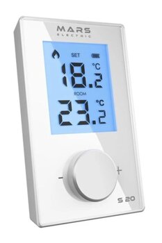 Mars Elektrik Kablosuz Dijital Oda Termostatı Beyaz Her Kombiye Uyumlu 2 Yıl Garantili