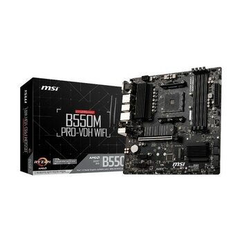 Msı B550M Pro-Vdh Wıfı Ddr4 M2 Pcıe Nvme HDMI Dp Pcıe 16X V4.0 Am4 Matx
