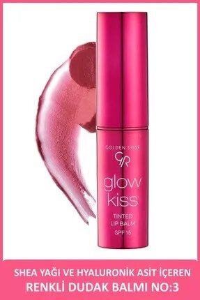 Golden Rose Glow Kiss Tinted Lip Balm 03 Berry Pink 3 g
