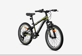 Kron Vortex 4.0 - 20  Mtb - 11' - 7  Vites - V.b. - Mat Siyah-Gri/Neon Sarı