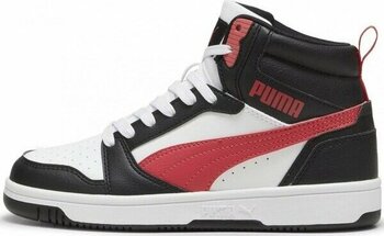 Puma Rebound V6 Mid Jr Unisex Spor Ayakkabı 39383116 - 38,5 - Siyah - Beyaz