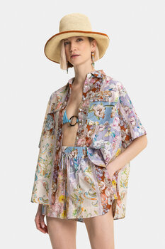 ÇOK RENKLİ ÇİÇEKLİ GÖMLEK