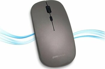 Polosmart Pswm13 Hybrid Bluetooth & Kablosuz Şarj Edilebilir Optik Mouse Gri