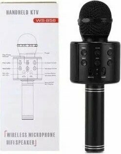 Junglee WS-858 Siyah Bluetooth Karaoke Mikrofon
