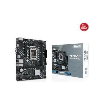 Krk Asus Intel Prıme H610M-K D4 Argb Ddr4 3200 HDMI Glan M.2 1700P (12-13-14. Nesil) Krk