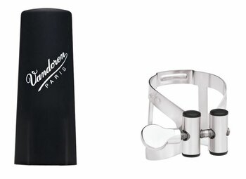 Vandoren Lc51Pp / M/O Klarnet Bilezik (Metalik Gri) Ve Plastik Ağızlık Kapağı