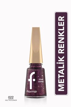 Flormar Metalik Parlak Oje - Star Shine Nail Enamel - 022 Feel The Glamor-8682536073691
