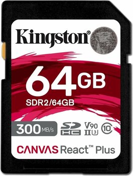 Kingston Canvas React Plus 64 GB Hafıza Kartı