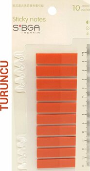 sibga tasarım Şeffaf Turuncu Renkli Postit Post-it Post It. Kitap Ayracı Ayraç Postit Sticker Not Kağıdı