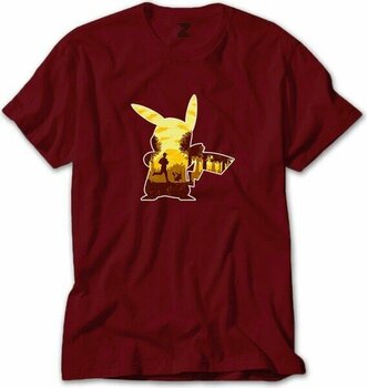 Pikachu Mask Kırmızı Tişört Liyada - XS