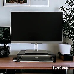 Monitör Standı Laptop Standı Monitör Yükseltici Metal mat