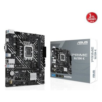 Asus Intel Prıme H610M-K D5 Ddr5 5600MHZ VGA HDMI Glan M.2 1700P USB 3.2 Gen1 (12-13. Nesil)
