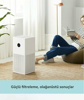 Xiaomi Aktif karbon Yüksek Hava Temizleme Oranı Mi Air Purifier 4 Lite Akıllı Hava Temizleyici 360° Çok Yönlü Anti Alerjik-Hediyeli - Bej
