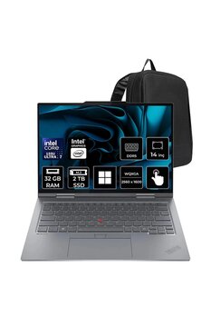Thinkpad X1 Core Ultra 7 155u 32gb Ram 2tb Ssd 14" 2.8k Oled 120hz Multi-Touch Win11 Home Dizüstü Bilgisayar + Per4 Çanta