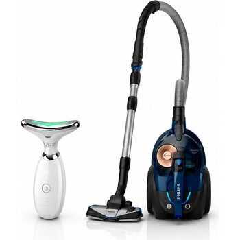 Philips 7000 Serisi Powerpro Max Torbasız Elektrikli Süpürge, FC9749/07 + Yüz Masaj Aleti Hediye - Mavi