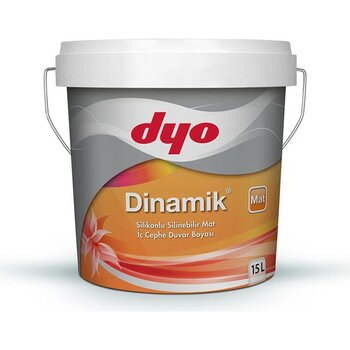 Dyo (7252) Alaçatı 15LT Dinamik Mat Silikonlu Silinebilir Iç Cephe Duvar Boyası - 1 Adet - Renkli