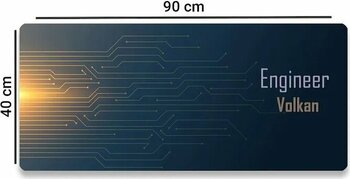 Sonictouch Ultragrand Kişiye, İsme Özel Engineer Xxl Mühendis Klavye Mouse Pad 40x90cm