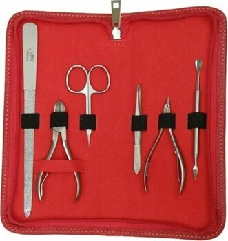 Solingen Kırmızı Tam Profesyonel Bileyli Manikür Seti