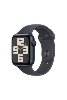 Apple Watch SE GPS + Cellular 44mm Gece Yarısı Alüminyum Kasa + Gece Yarısı Spor Kordon - M/L