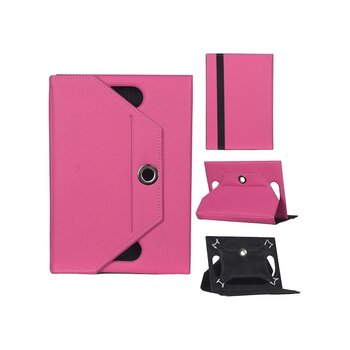 Hometech Alfa 11bt Tablet Kılıfı Pembe Kapaklı Ve Askılı Standlı Kapak Pembe
