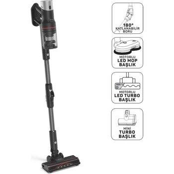 Arzum Magiclean Hydroflex Dikey Şarjlı Süpürge Siyah - AR4210