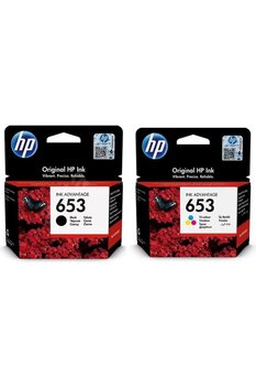 HP 653 Renkli ve Siyah 2 Li Set Kartuş