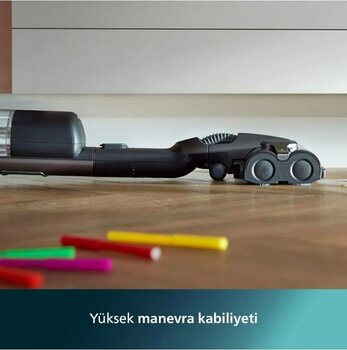 Philips Aqua Trio Serisi 3'ü 1 Arada Dikey Şarjlı Süpürge Siyah 9000