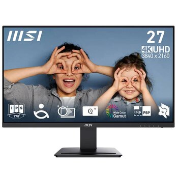 Msi Pro Mp273u 27" 4 Ms 60 Hz Hdmi Dp Adaptive Sync Ips Monitör