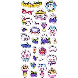 Sticker Kabartmalı Stiker Defter Planlayıcı Etiket (Lde014) Tavşan Yabanmersini