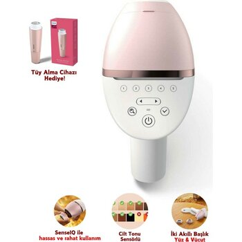Philips Lumea Lazer Epilasyon Ipl Tüy Alma Cihazı, Yüz Tüy Alma Cihazı ve Çanta Hediyeli, Yüz ve Vücut ve Hassas Bölge Kullanımı, Kablolu/kablosuz ...