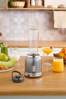 Karaca Retro Personal Kişisel Smoothie Blender Grey